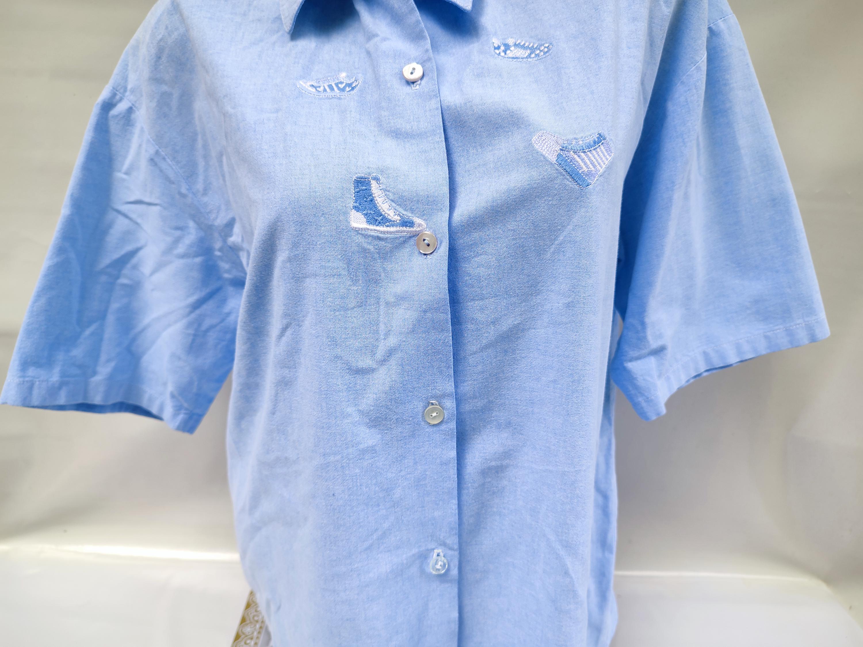Chemise Brodée Femme Culture Ukrainienne - Tailles L Et XL - Bleue - Neuve Avec étiquettes