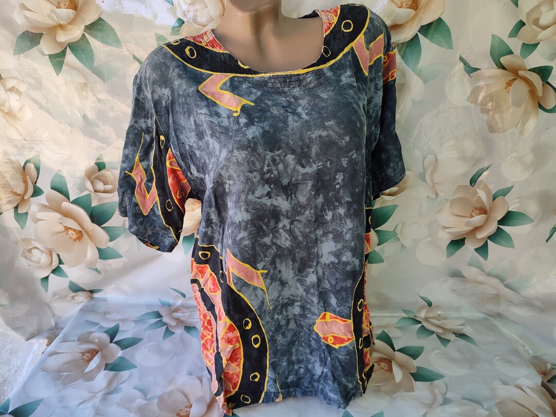 T-shirt Vintage Oversize Nirvana - Imprimé Ange, Style Années 90, Taille L