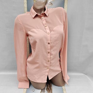 Powder Pink Blouse - Etsy