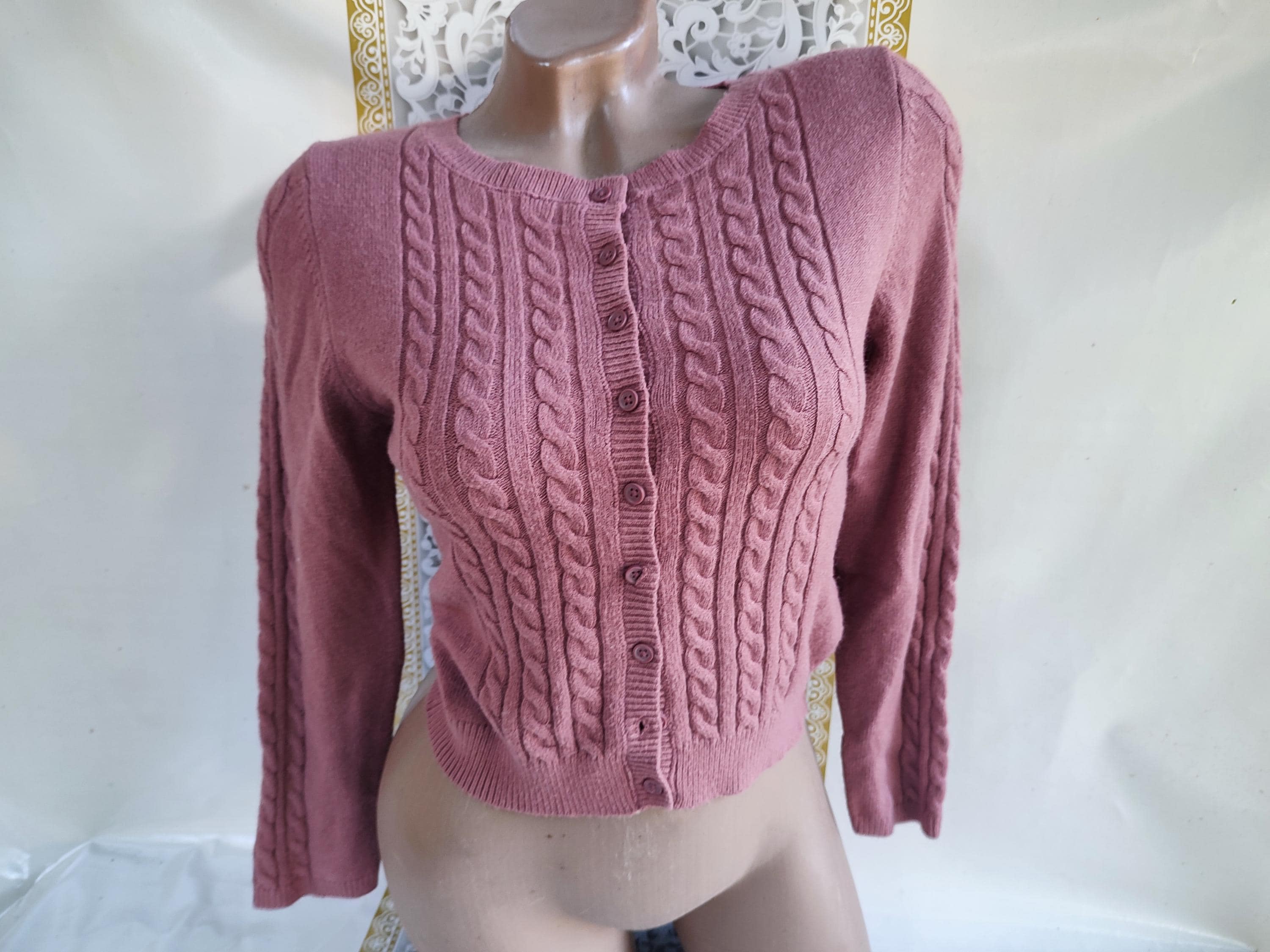 90s Cropped Cardigan - Etsy