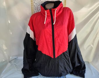 Veste Coupe-vent Femme Eddie Bauer, Bleu Texturé, Taille M, Fermeture éclair Intégrale