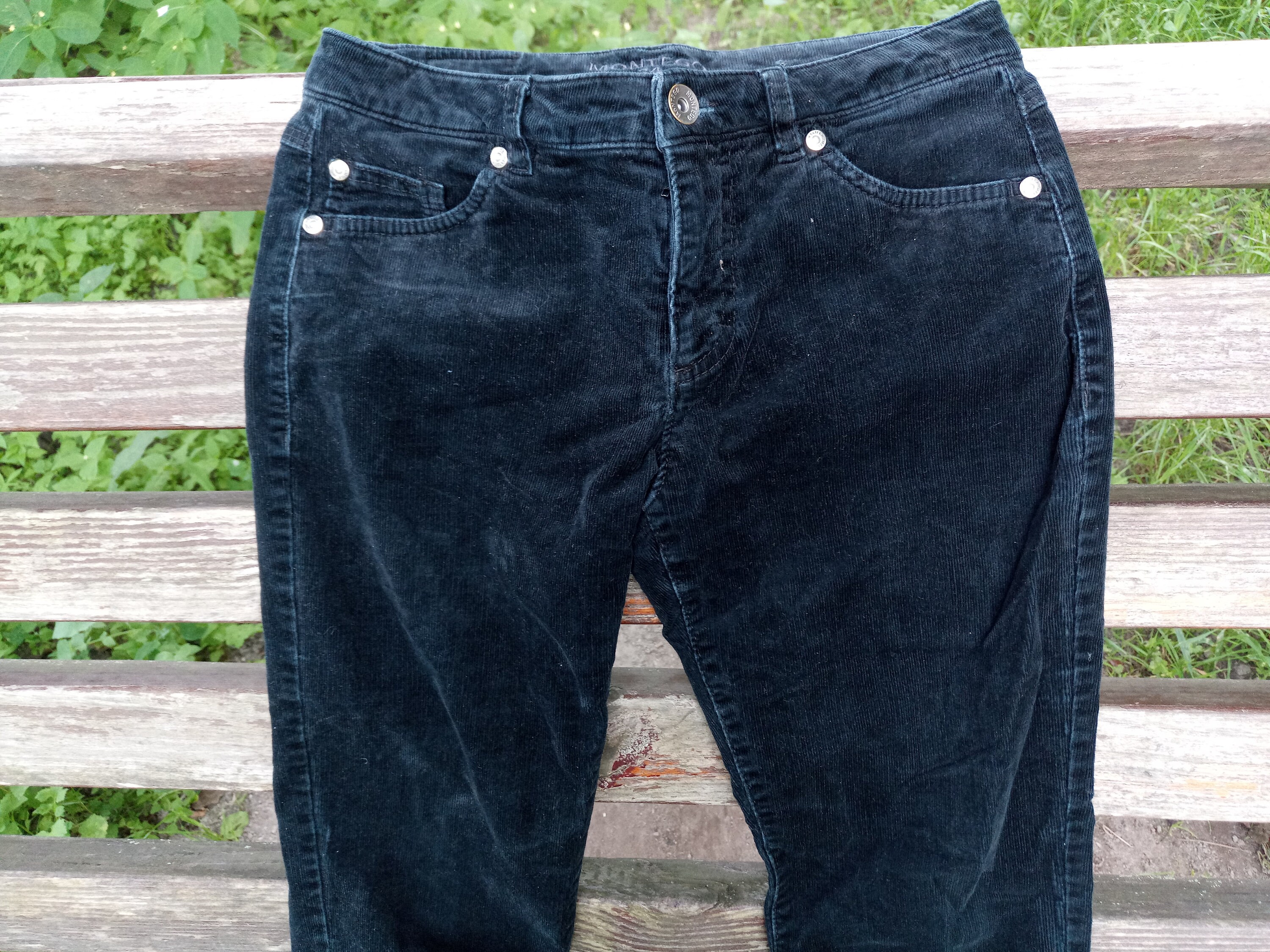 90s Montego Vintage Black Corduroy Jeans for Women. Size 34. | Etsy