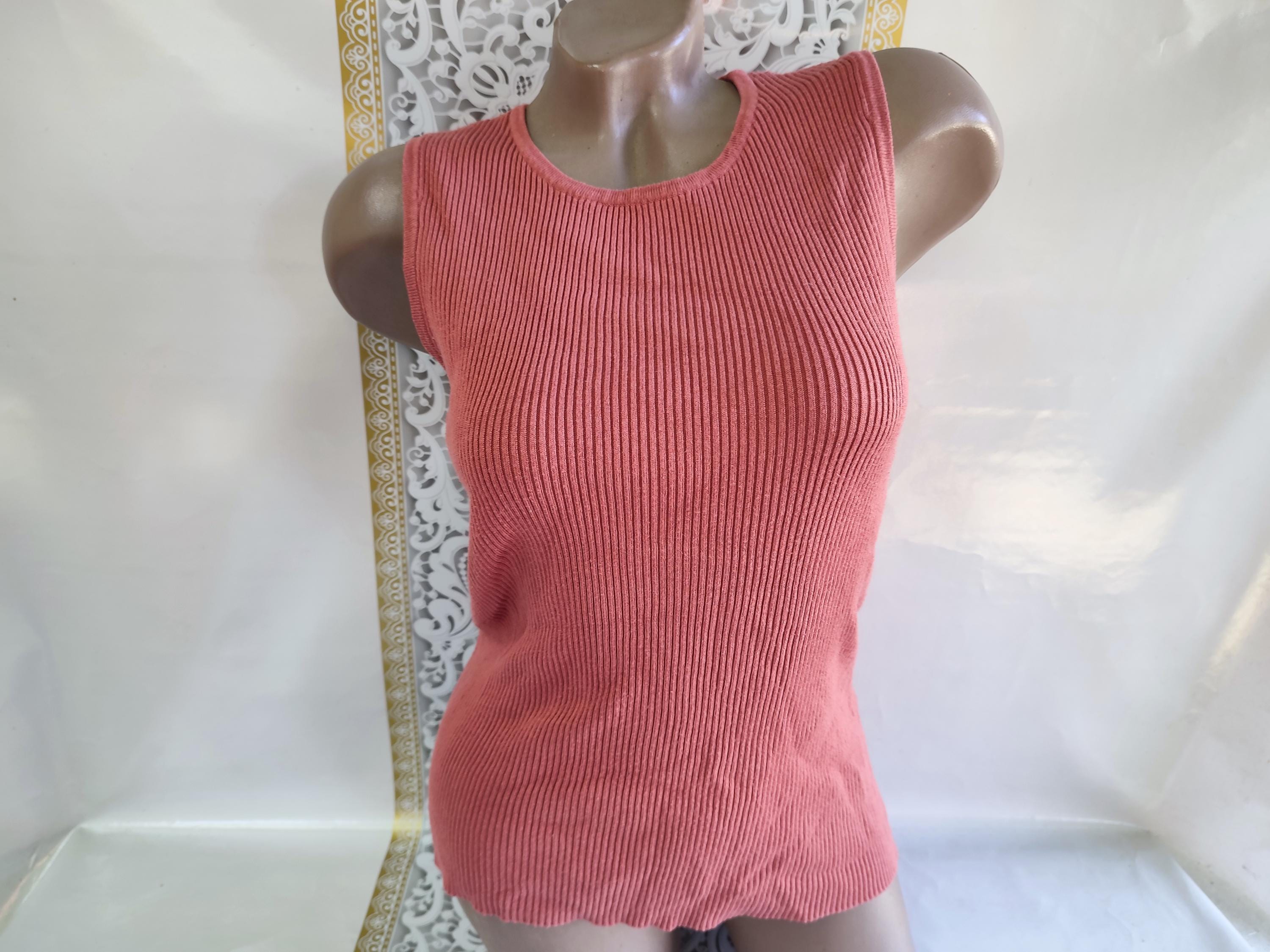 90年代ヴィンテージ レディース ダスティピンク ベーシック リブ