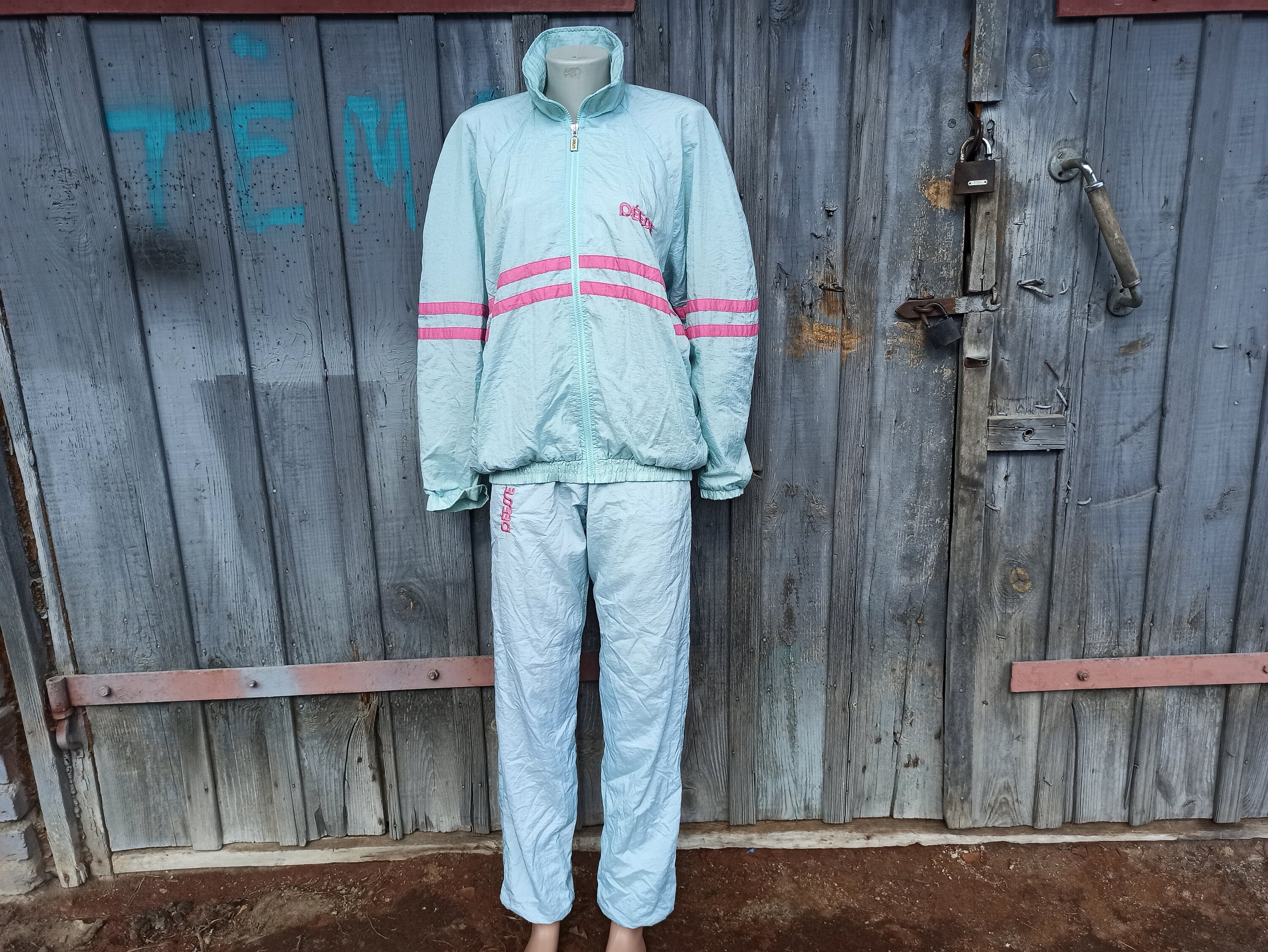 80s Vintage Women's Nylon Tracksuit 
