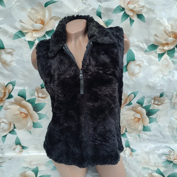 Good times Black Fur vest main image 1
