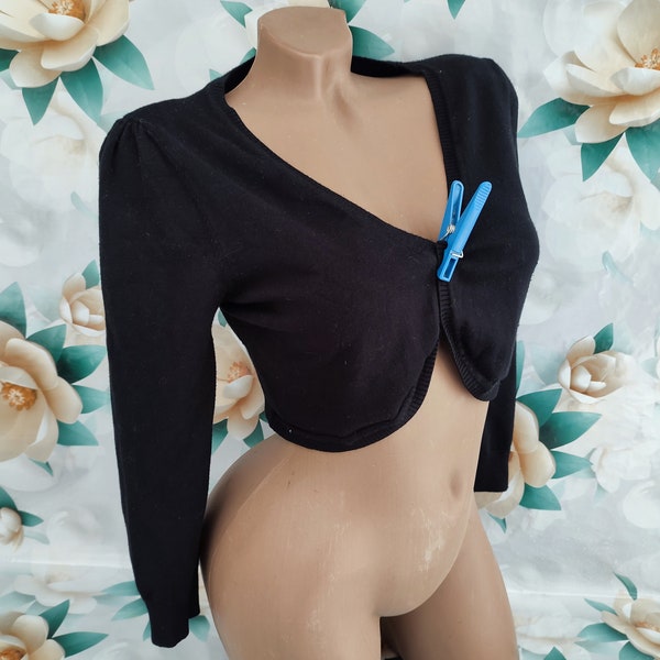 Drop Shoulder Cropped Tie Bolero