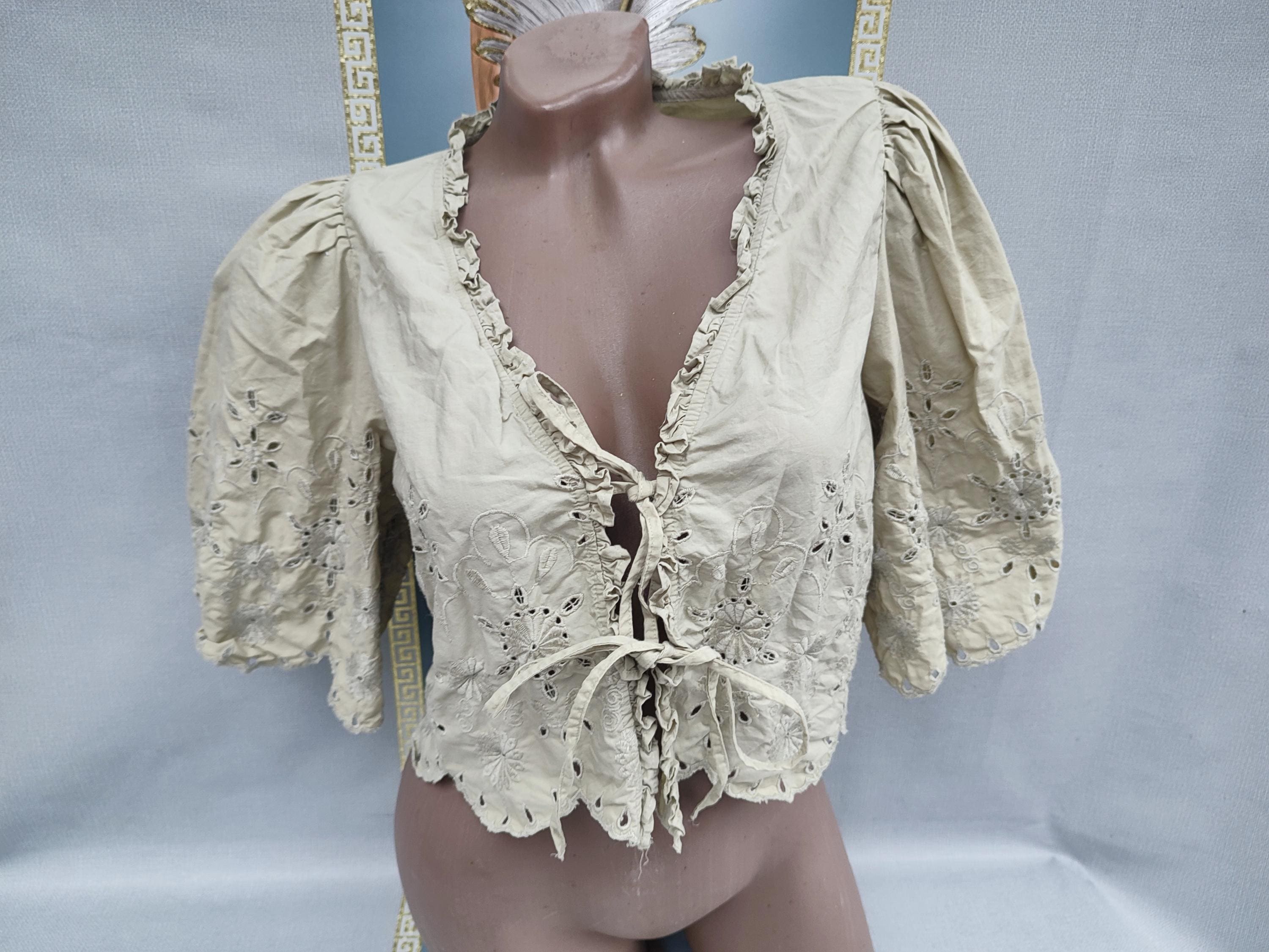 Haut Vintage Topshop Années 70 - Imprimé Floral, Bretelles Spaghetti, Taille 12 - Occasion Très Bon état