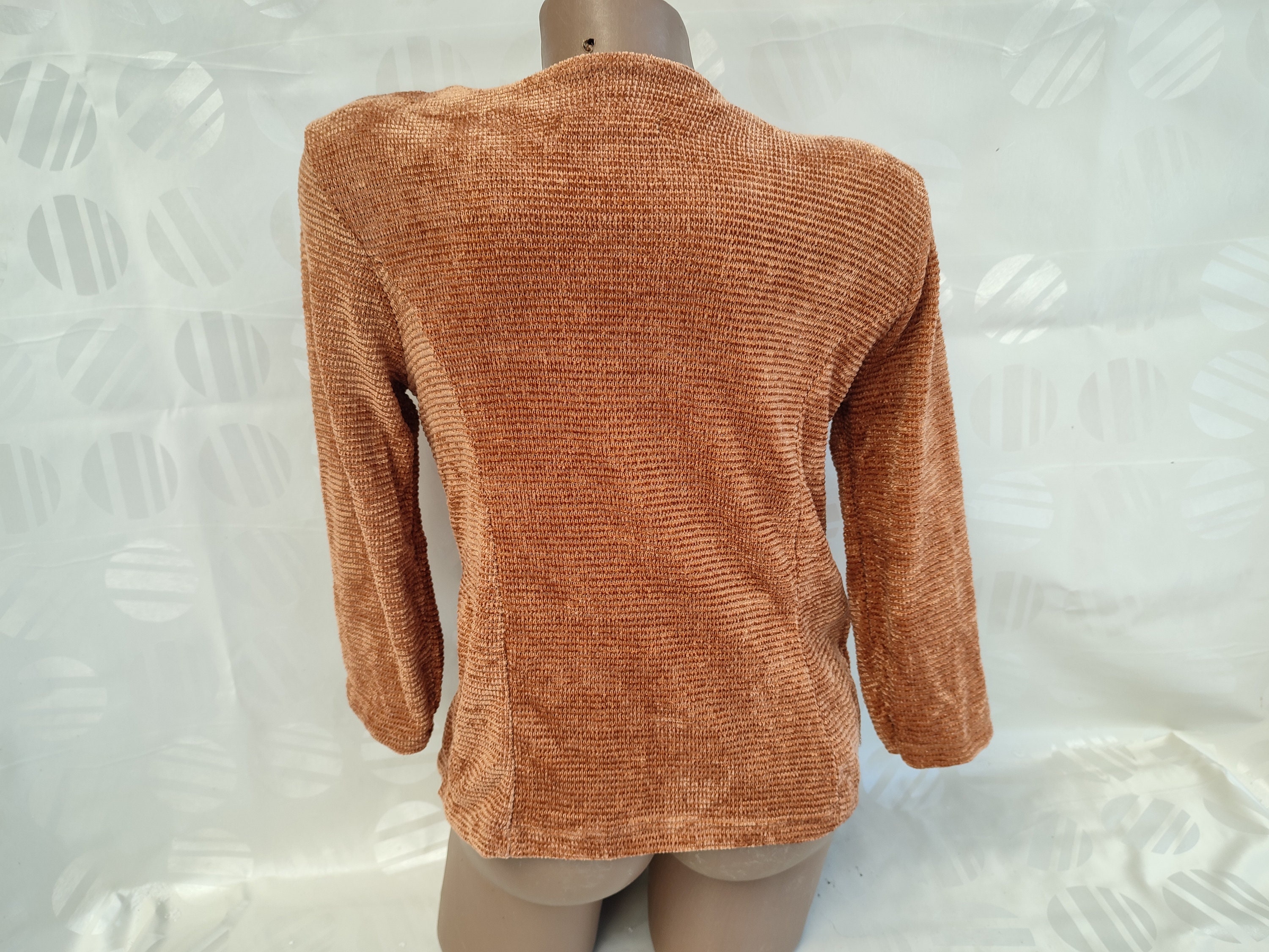 90s Vintage Italy Viscose Women's Brown Formal Short 90s Vintage Italy Viscose Women's Brown Formal Short