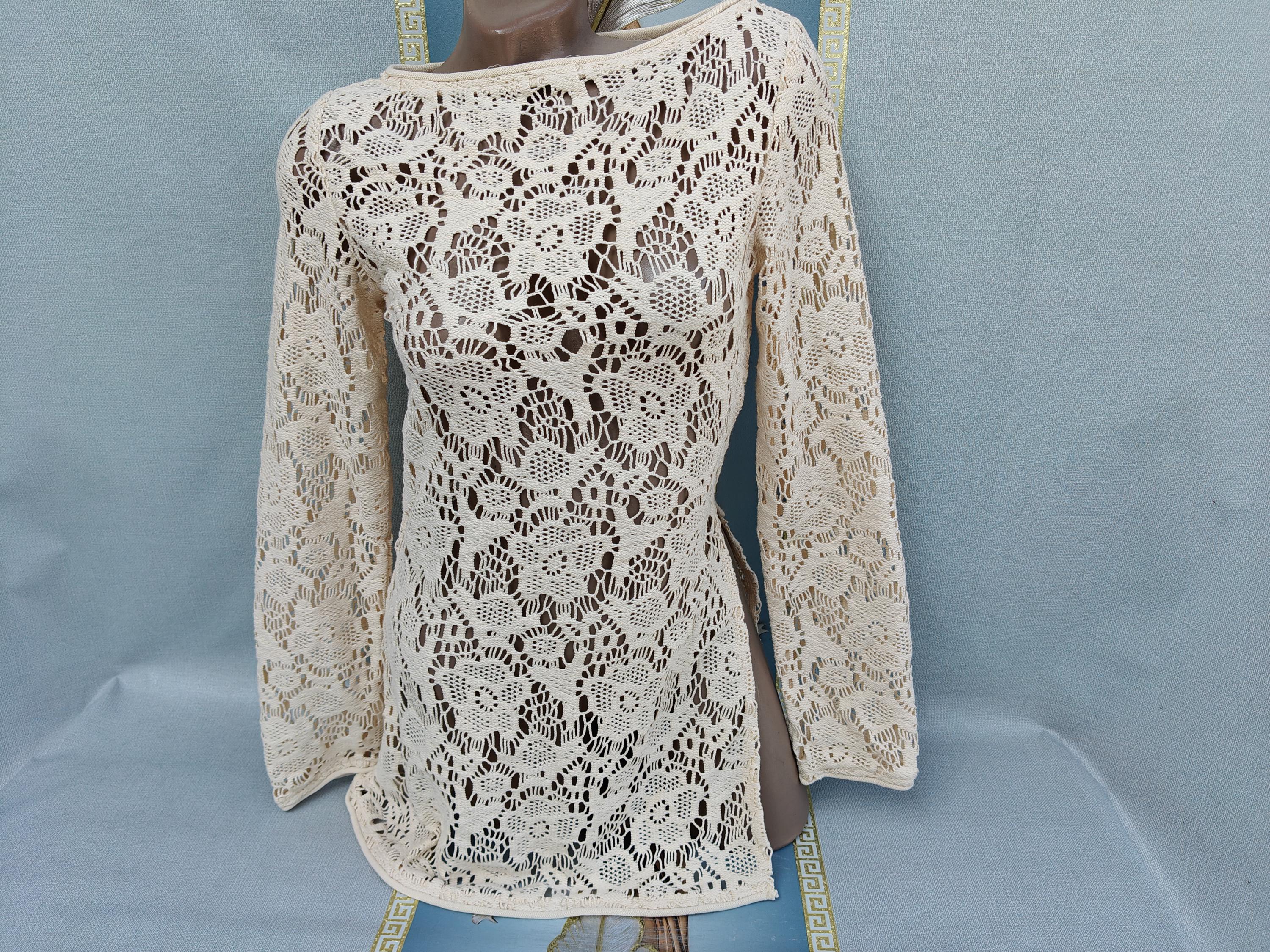 chinese dress ladies Cream Boho Lace Cotton Dress