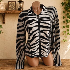 Vintage Zebra Jacket - Etsy