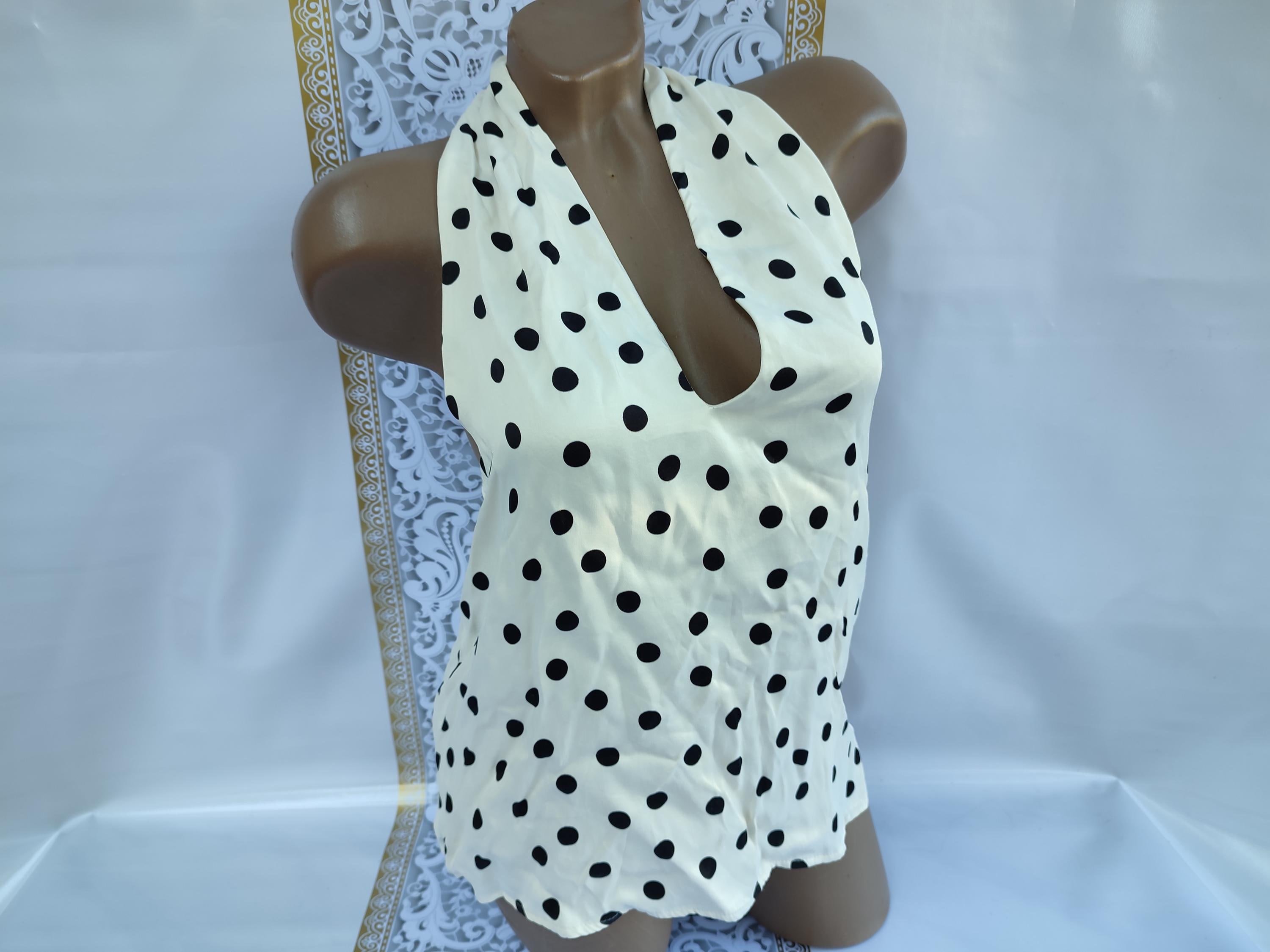 white polka dot cami