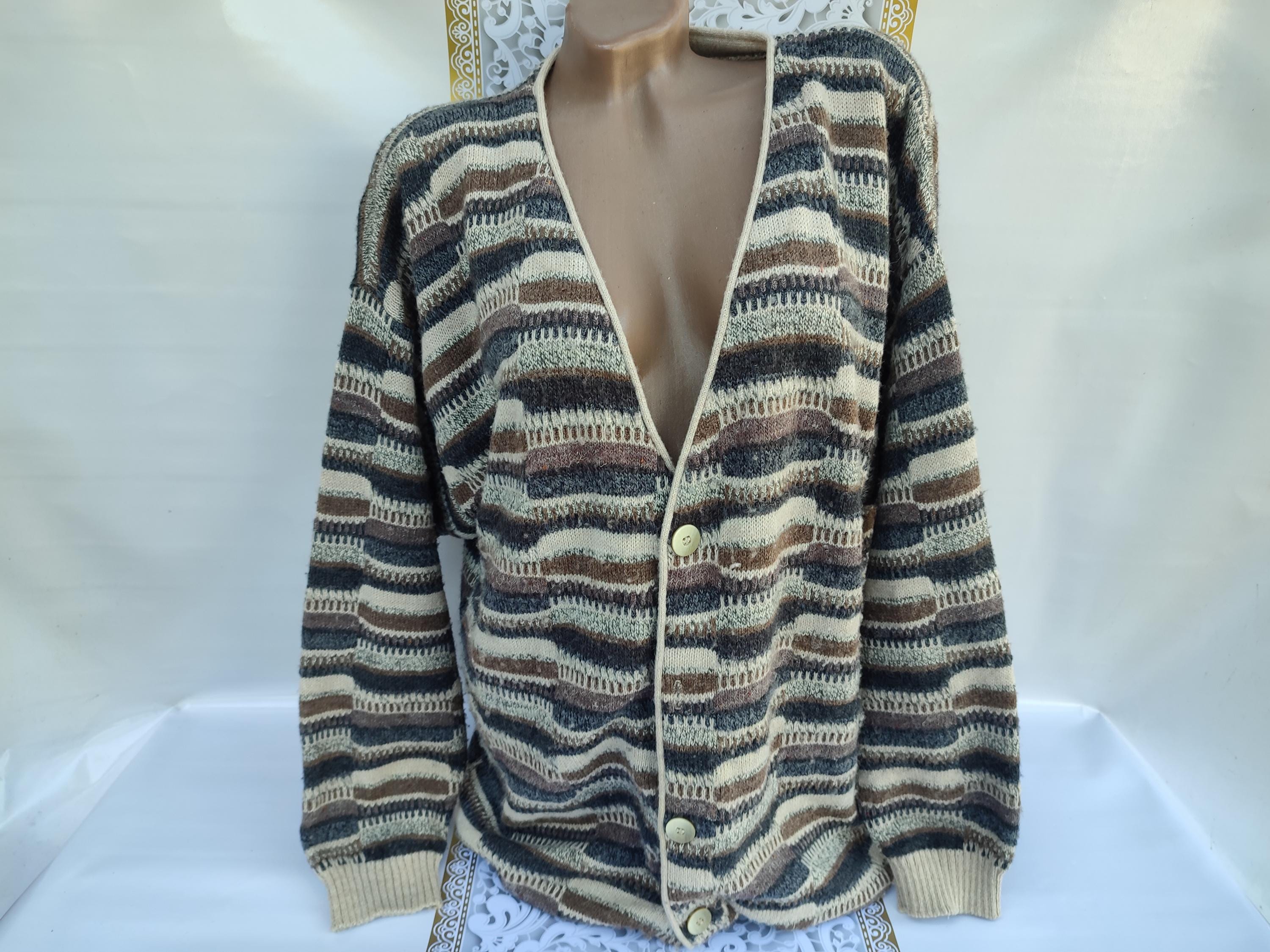 90s Vintage Italy Lana Wool Acrylic Men