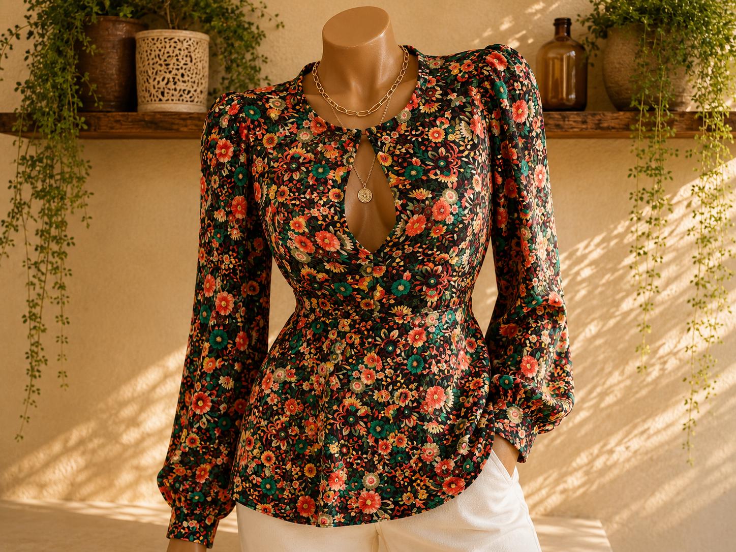 90s Keyhole Top - Etsy