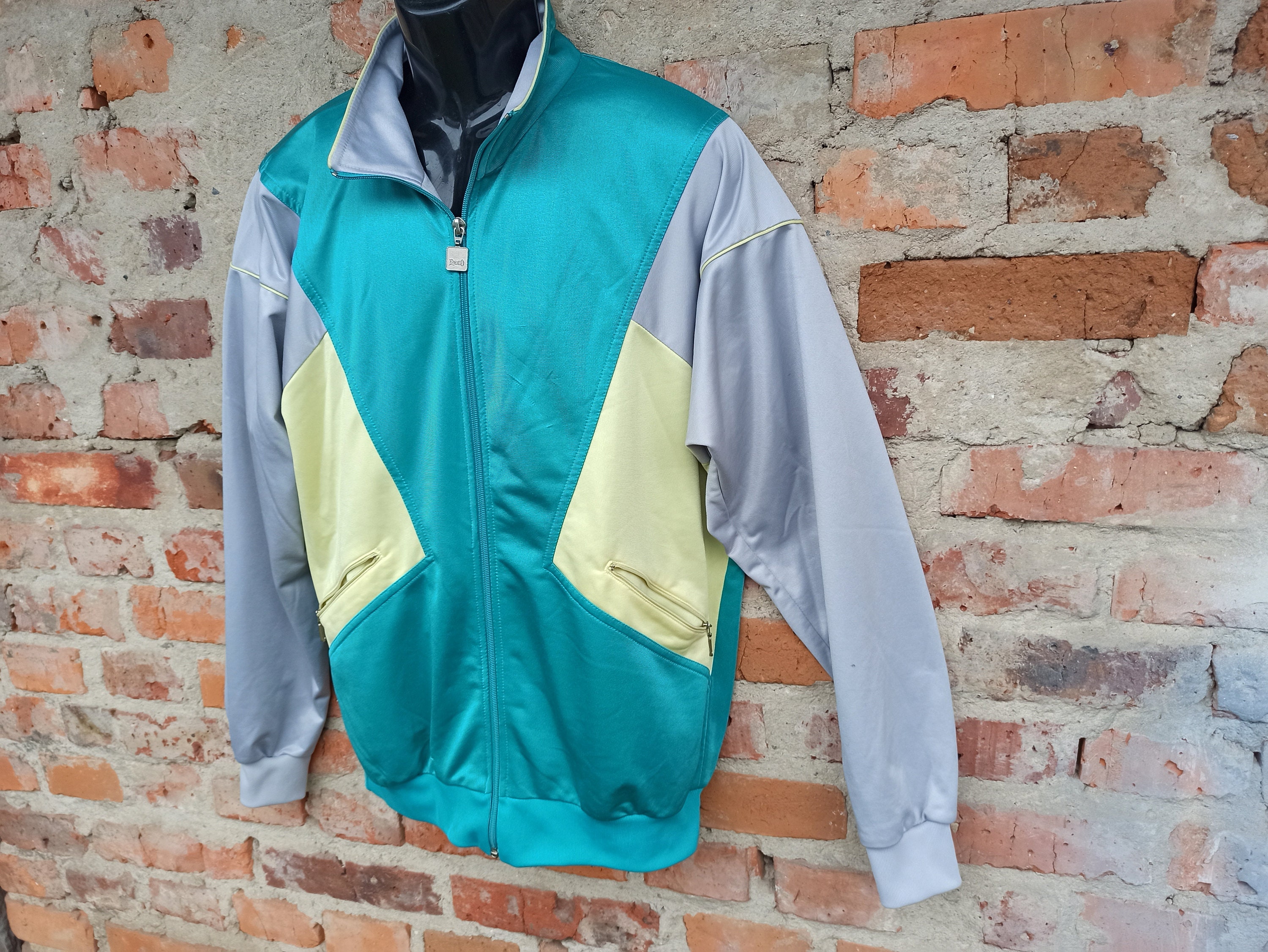 ジャケット・アウター 50s sport jacket vintage 80s Vintage Men's Sports Jacket RODEO With a Zipper. the
