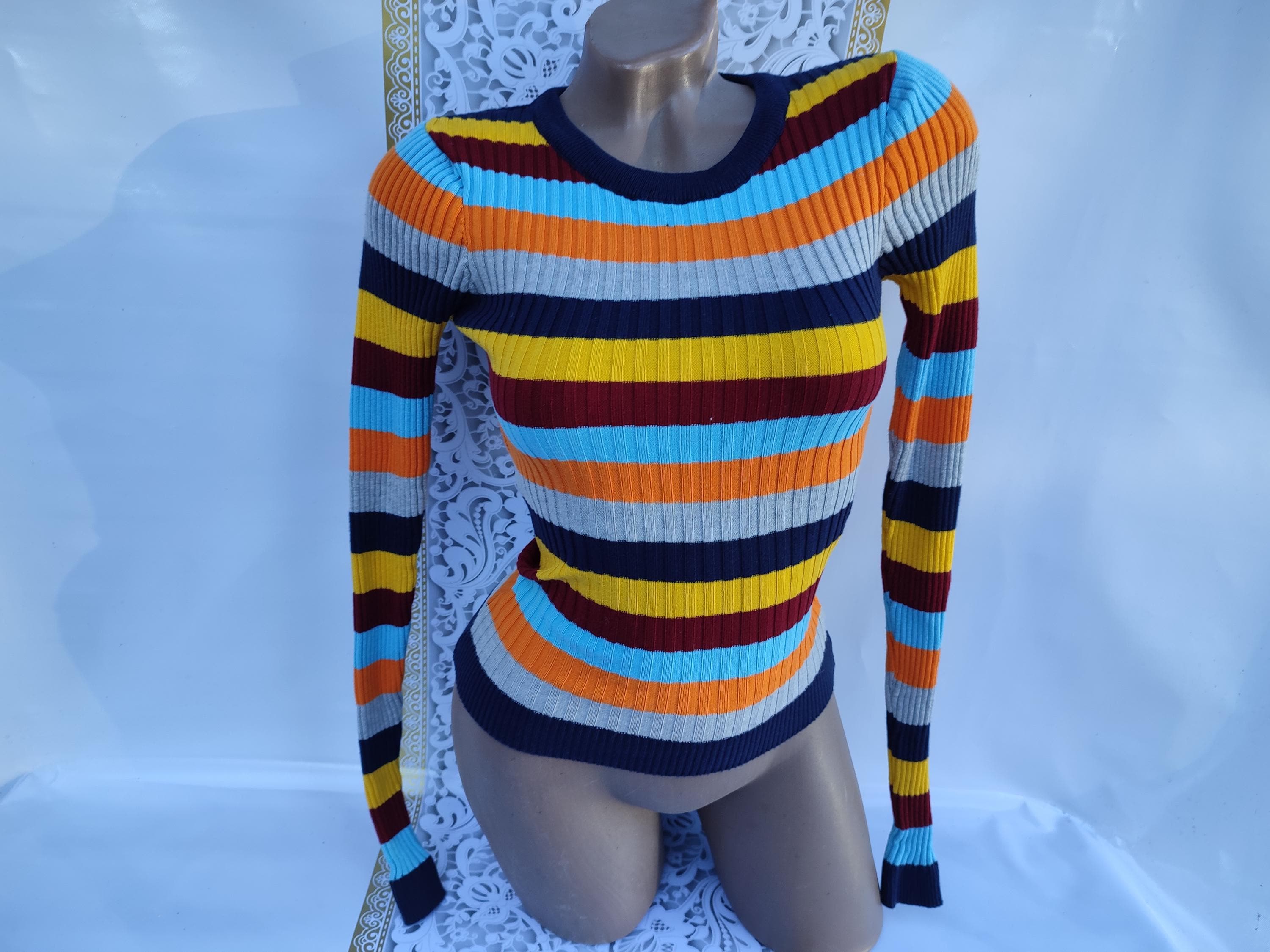 90s Striped Sweater Australia