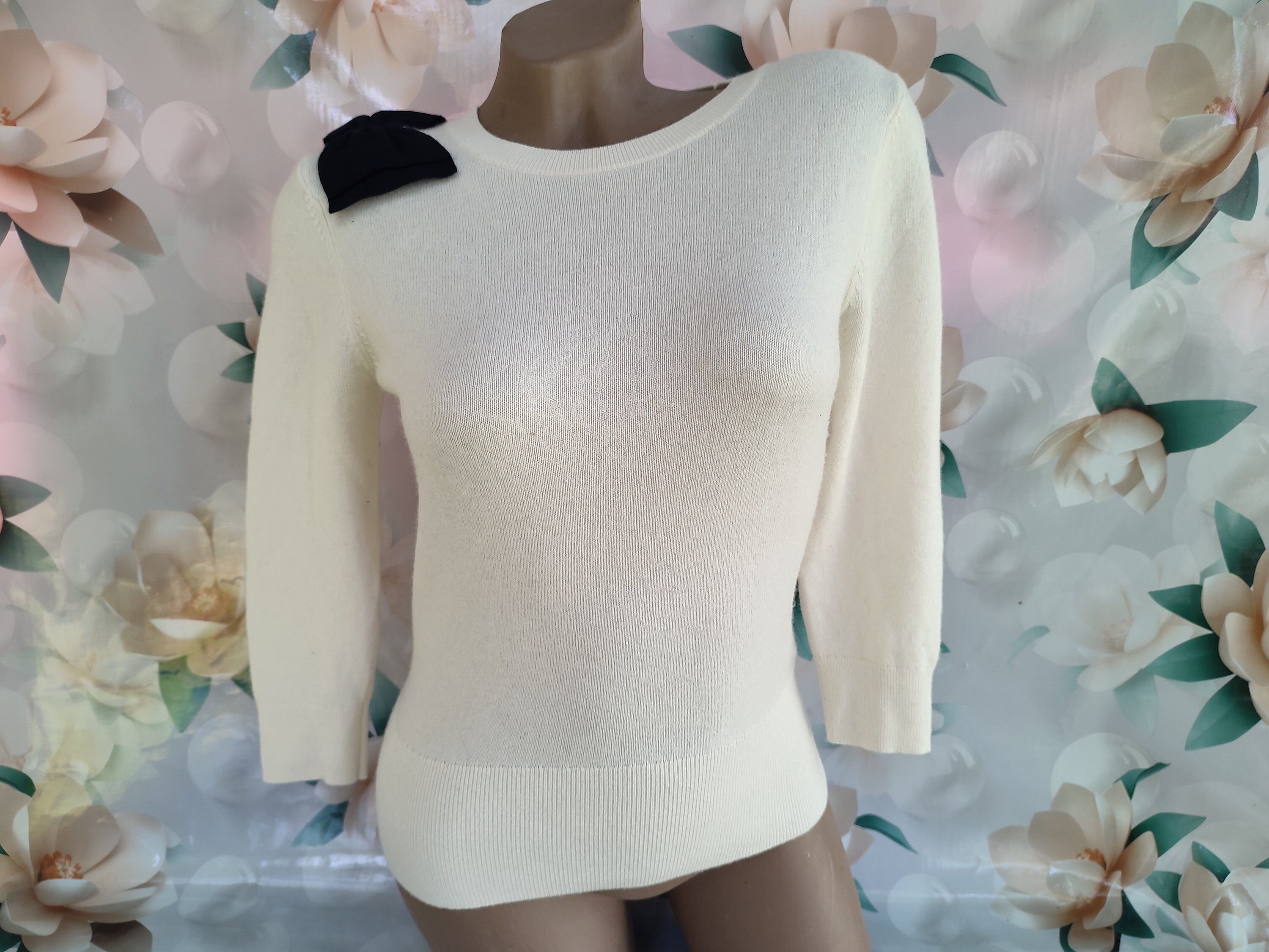 Bow Shoulder Sweater - Etsy
