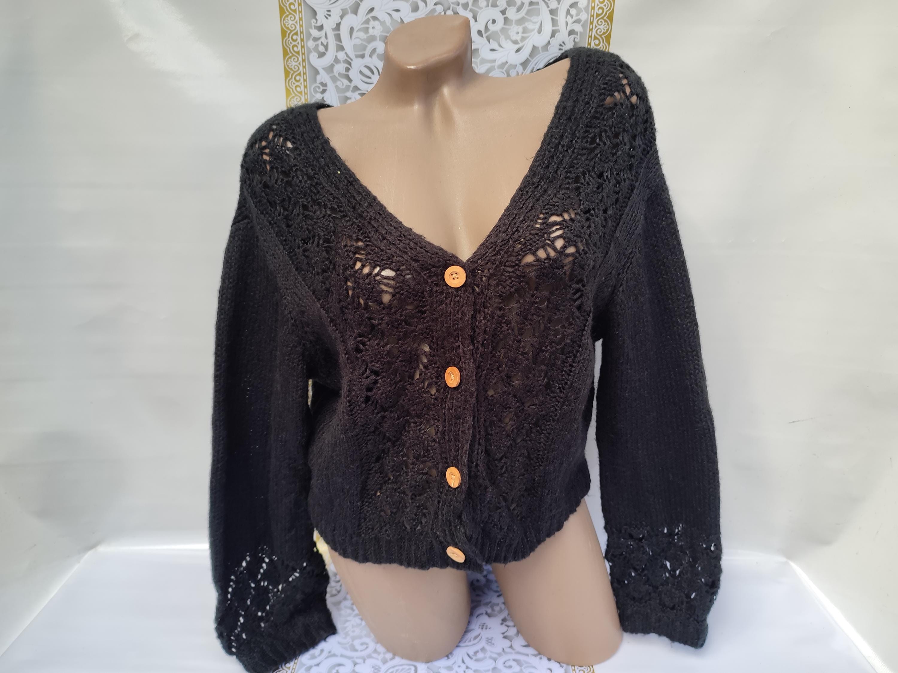 トップス [Vintage]90s Line Zip Hemp Knit cardigan Vintage]90s Line Zip Hemp Knit cardigan