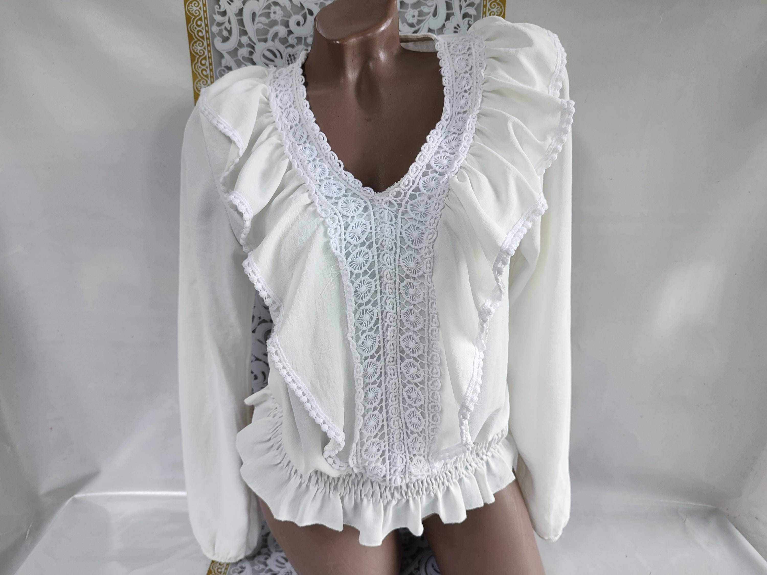 Jabot Blouse - Etsy
