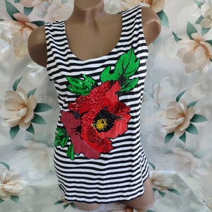 EMERY ROSE Canotta estiva da donna casual a righe, aderente e