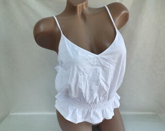 Camiseta Sin Mangas A Rayas Para Mujer, Chaleco Sexy Con Tirant Y