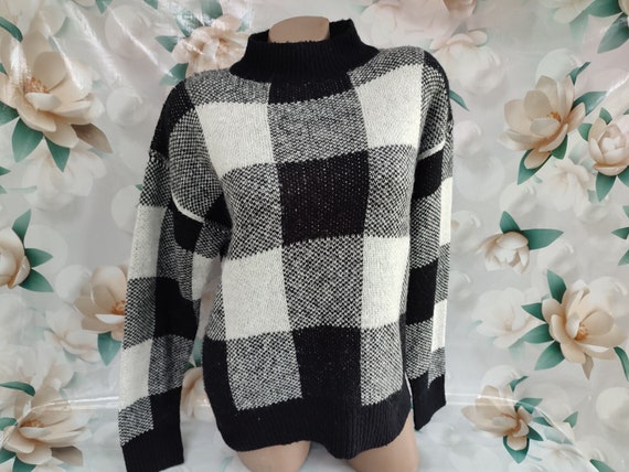 Pull carreaux vintage sale