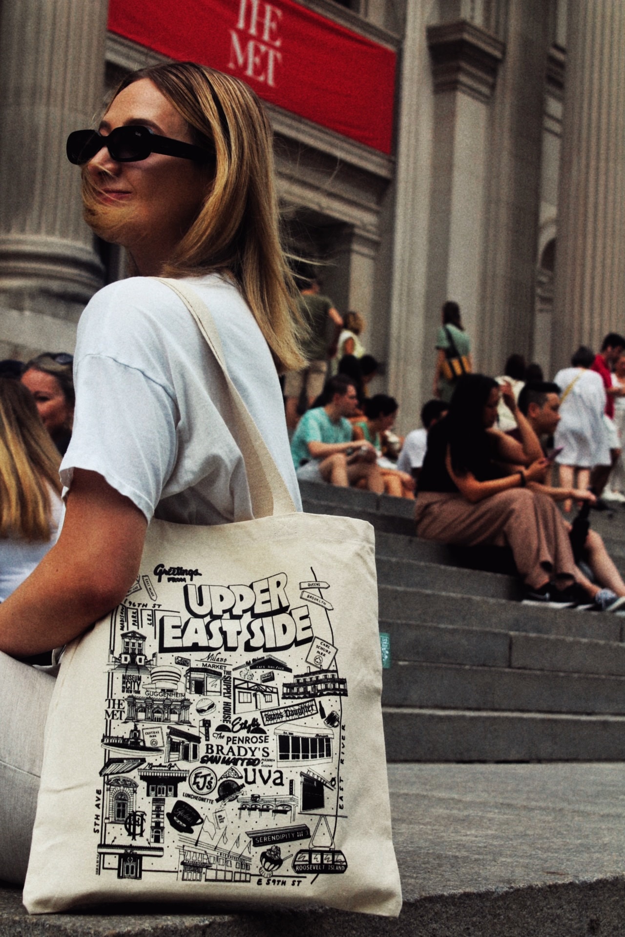 American apparel cities tote bag sale