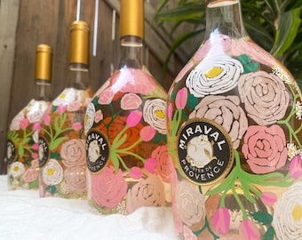 Custom Hand-Painted Bottle For Any Occasion | Birthday, Wedding, Shower Gift