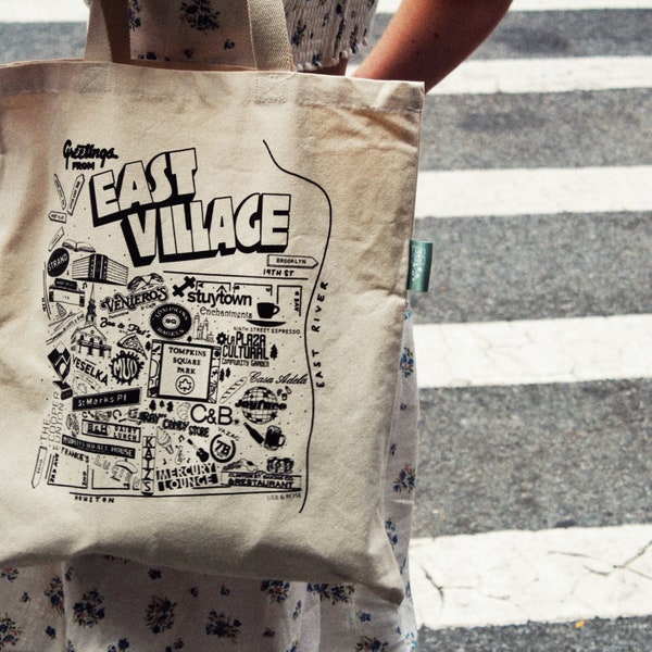 East Village Canvas Tote Bag