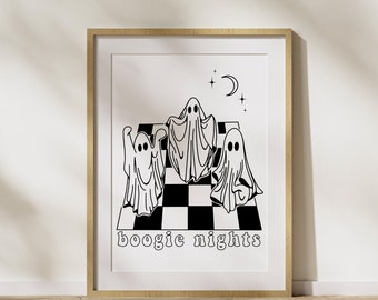 DIGITAL DOWNLOAD | Boogie Nights Groovy Ghosts Print