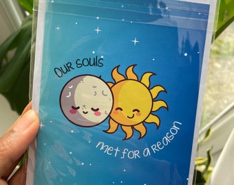 Our Souls Met For A Reason,Soulmate Card,Soulmate Gifts,Alternative Greeting Card,Girlfriend Boyfriend Card,Valentines Card,Anniversary Card