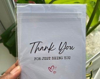 Thank You for Just Being You,Alternative Greeting Card,Simple Thank You Card,Card For Best Friend,Sister Card, Mum Card,Card for Colleague