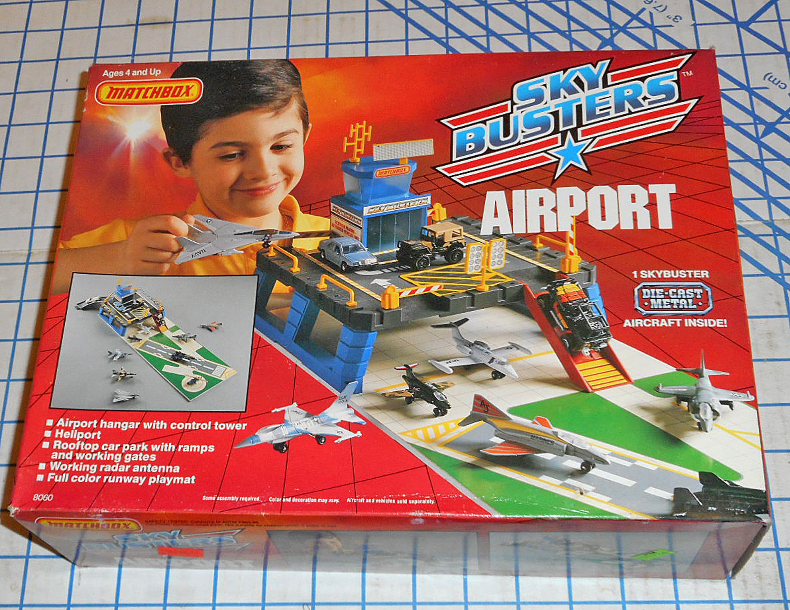 1989 Matchbox Skybusters Airport Play Set 8060 Complete New Etsy