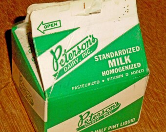 Half Pint Milk Cartons Etsy