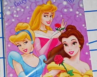Vintage Package of 8 Disney Princess Hallmark Party Invitation Cards Sealed
