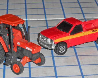 Lot of Tonka Maisto Tractor Supply Ford F350 Super Duty & Farm Tractor Die-Cast VG