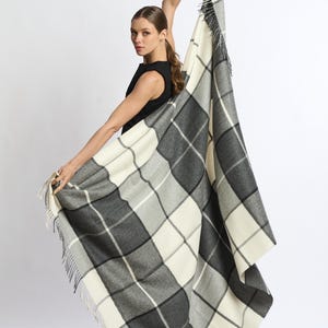 100% baby alpaca blanket, oversized blanket, luxury blanket for bed and sofa, home decoration blanket, multi-color plaid blanket, gift