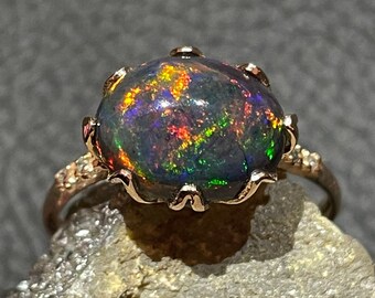 Genuine Opal Ring - Etsy