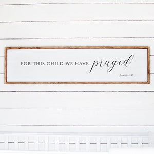 Bible Verse Wall Art | 1 Samuel 1:27, Scripture Wall Art |  Minimalist Wall Art | Wall Art Prints | Nursery Decor | Instant Download