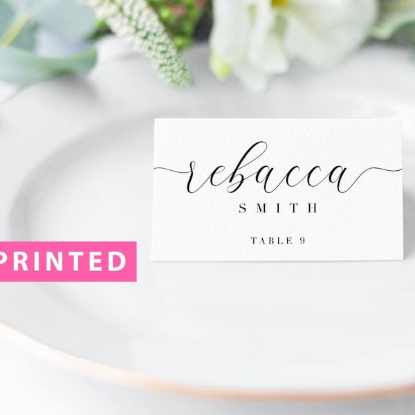 Printed Place Card, Calligraphy Wedding Place Cards, Minimal Place Cards, Custom Wedding Name Cards, Dinner Table Place Name, WeddingSetting
