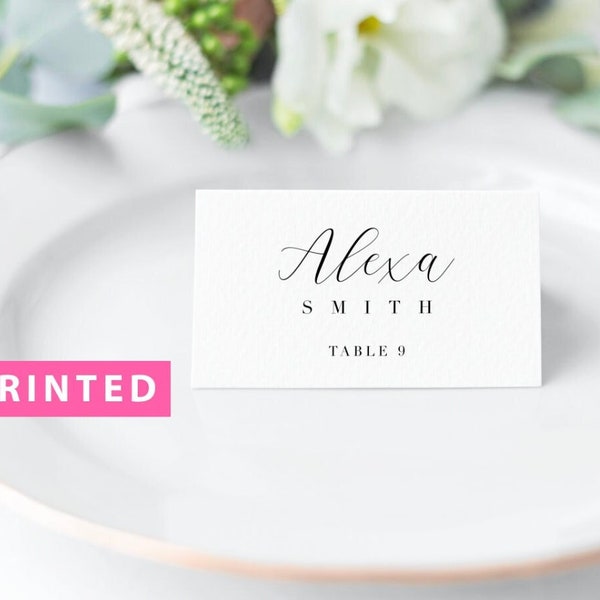 PRINTED Wedding Place Cards l Calligraphy Place Card | Custom Place Name Cards | Personalized Place Card | Table Place Card | Place Card