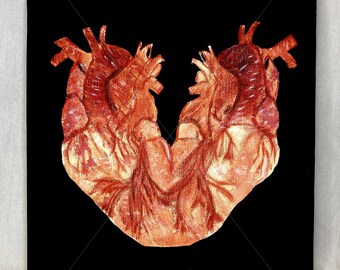 Original Gemälde Print, Soulmates