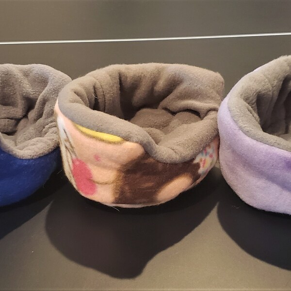 READY TO SHIP Mixed Patterns Cuddle Cup, Liners, Pillows, Hammock for Guinea Pig, Hamster, Ferret, Hedgehog