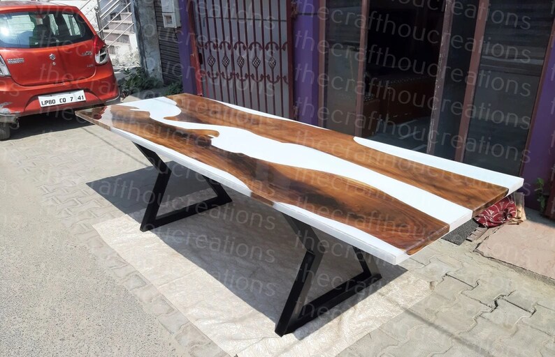 Epoxy Coffee Table Custom Outdoor Epoxy Table Dine Epoxy Etsy