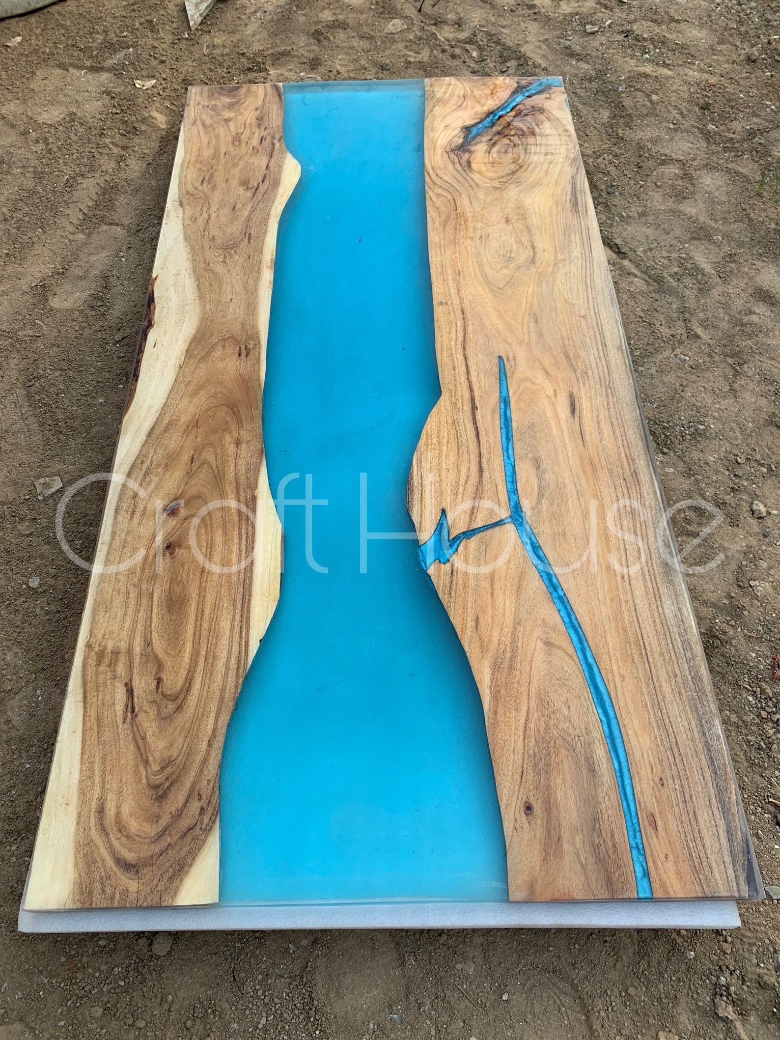 Epoxy Tisch Esstisch Sofa MitteltischPlatte Live Edge | Etsy