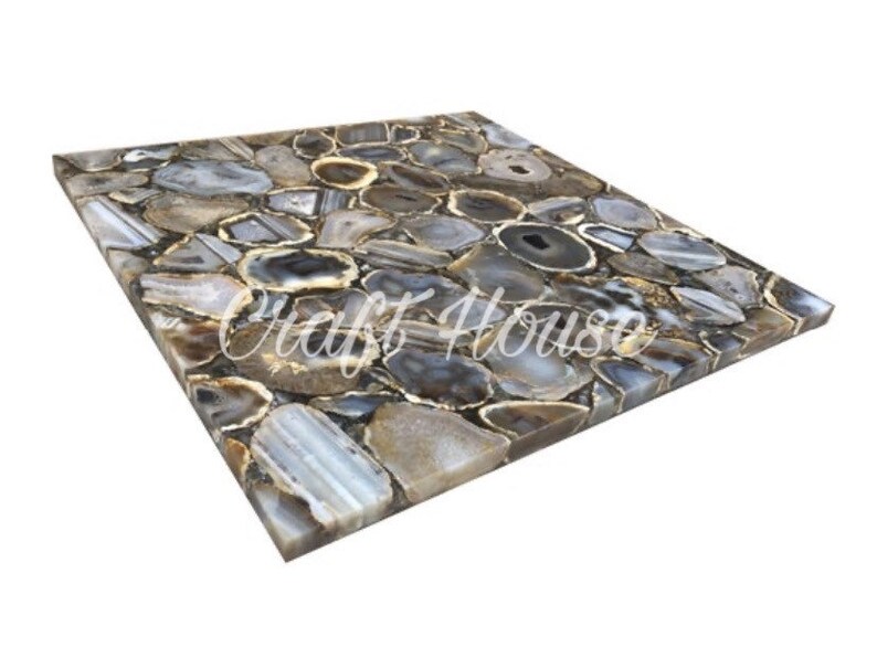 natural agate coffee table top side table corner table top handmade corner table top best item for living room