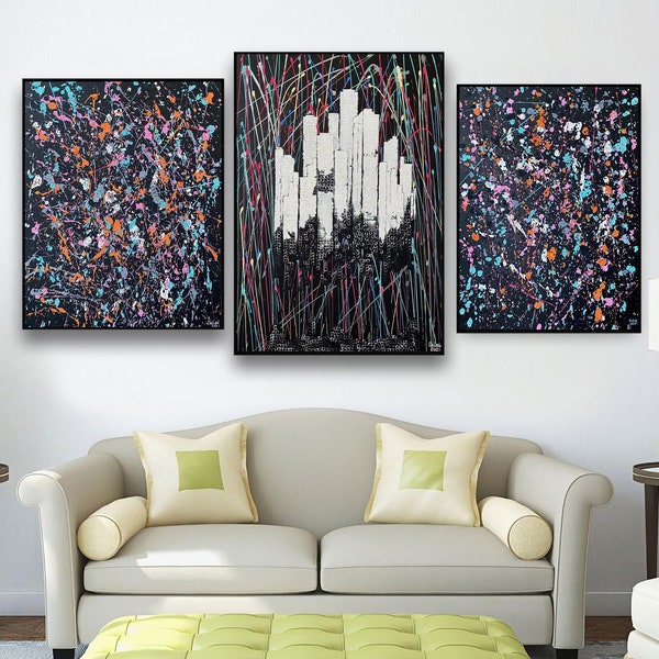 Triptych Wall Art Etsy