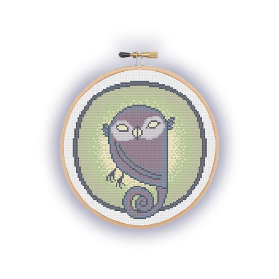 Morai Ahsoka Tano Owl Counted Cross Stitch Pattern Etsy