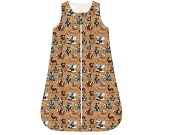 Sleeveless Baby Sleep Sack - Sasquatch / Bigfoot Designs, baby sleeping bag, Sleep Bag, baby blanket, bigfoot baby blanket