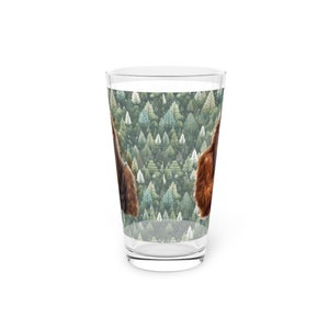 Sasquatch Bigfoot Funny Pint Glass, 16oz image 4