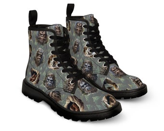 Sasquatch Bigfoot Men's Canvas Boots